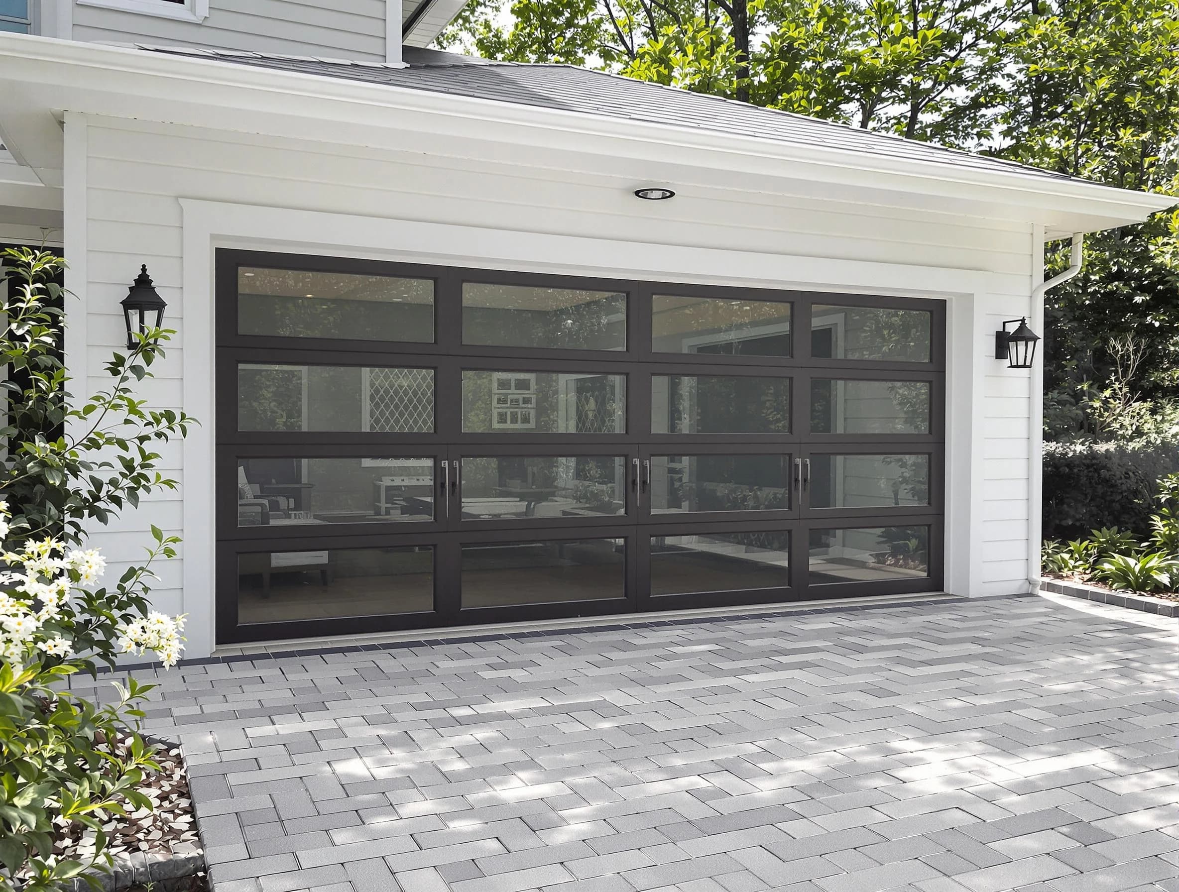 Belen Garage Door Repair design specialist presenting custom garage door options to Belen homeowner