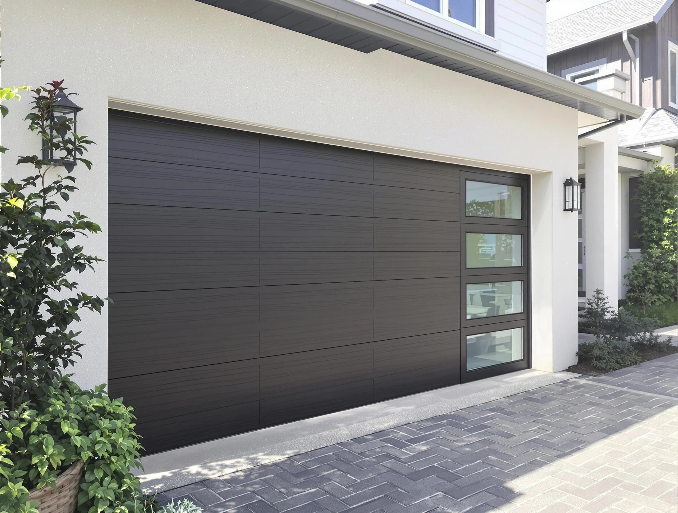 Custom garage door installation by Belen Garage Door Repair in Belen