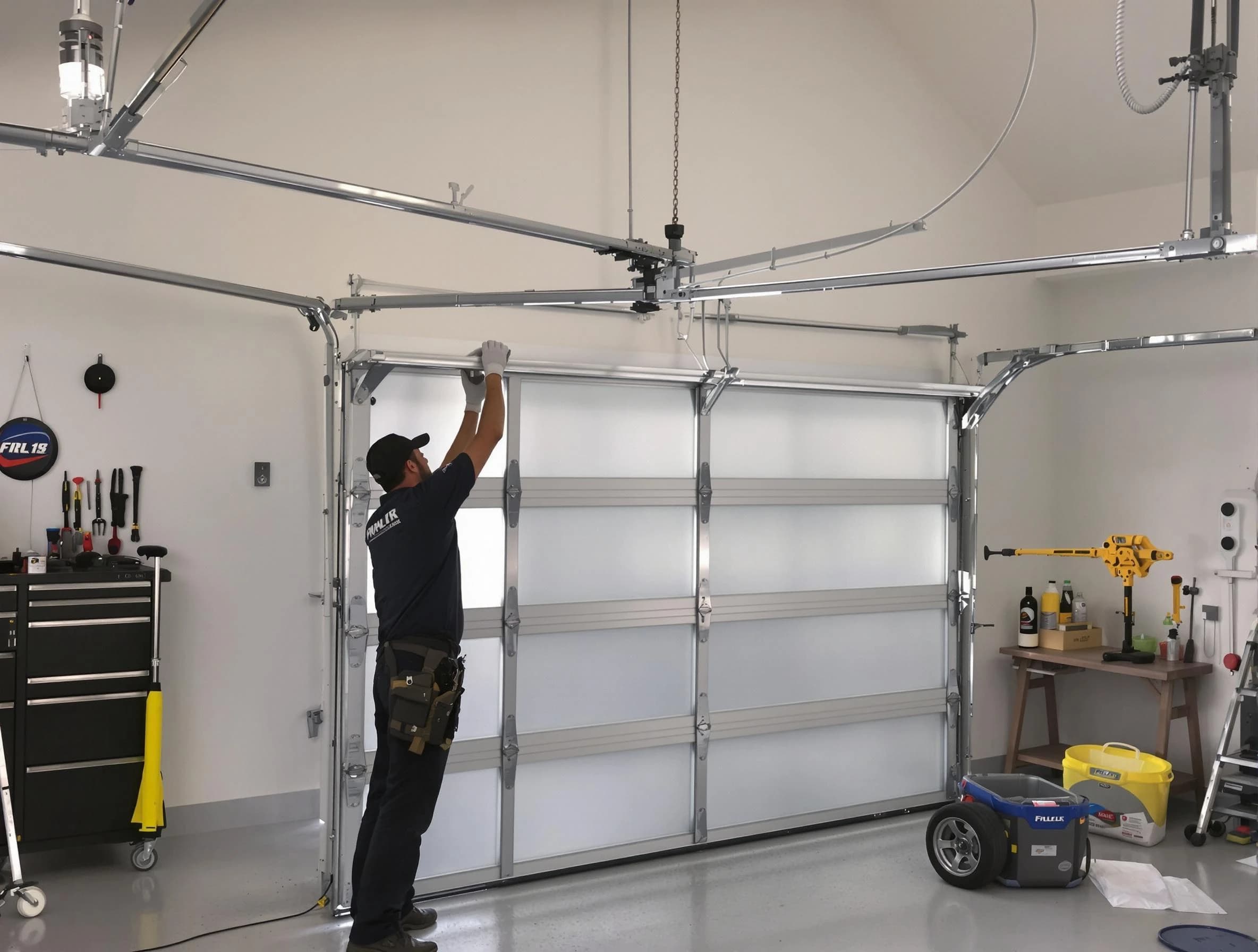 Belen Garage Door Repair certified team performing precision garage door installation in Belen