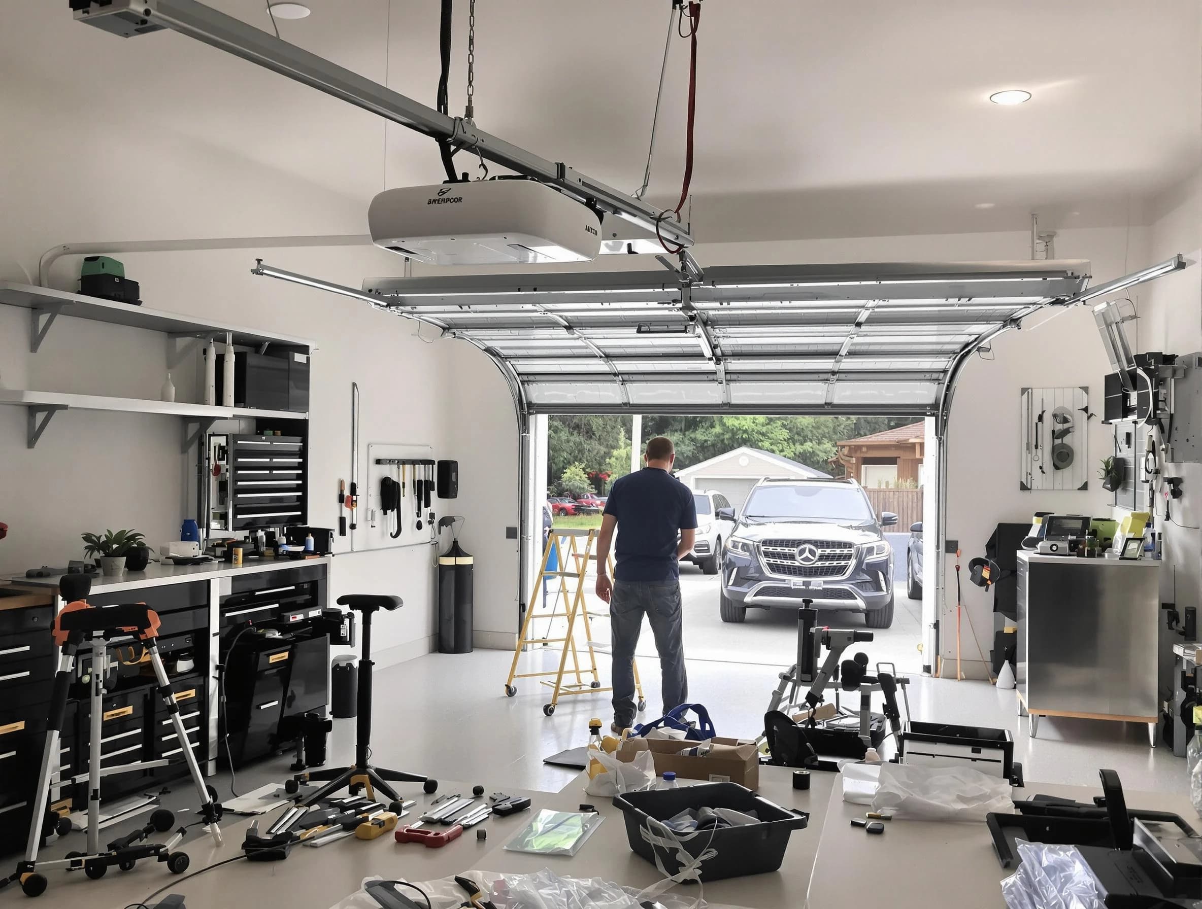 Garage door opener installation by Belen Garage Door Repair in Belen