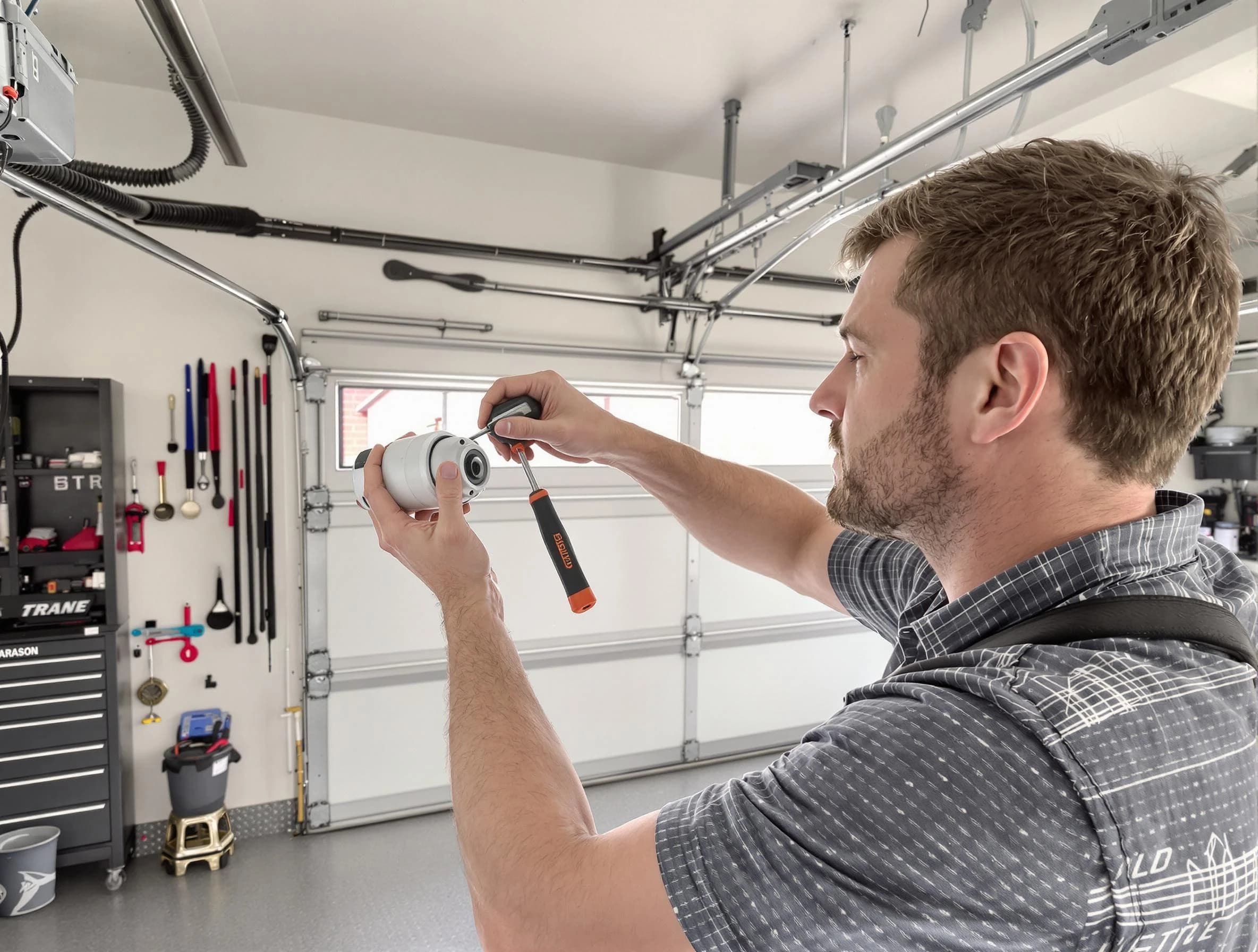 Garage door opener repair service by Belen Garage Door Repair in Belen