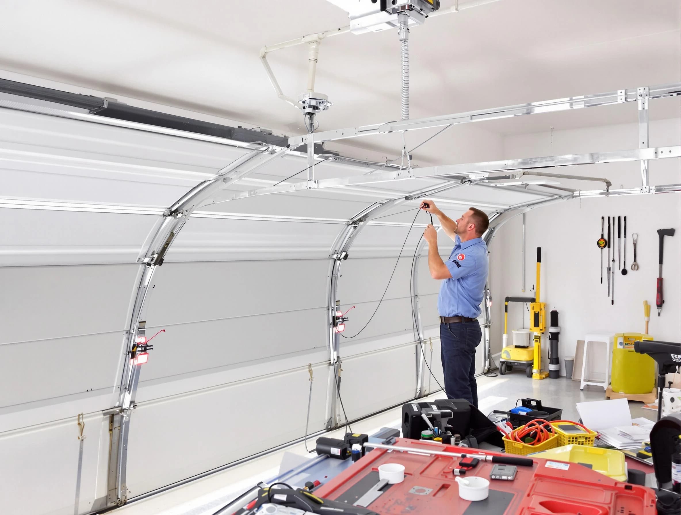 Garage door cable repair service by Belen Garage Door Repair in Belen