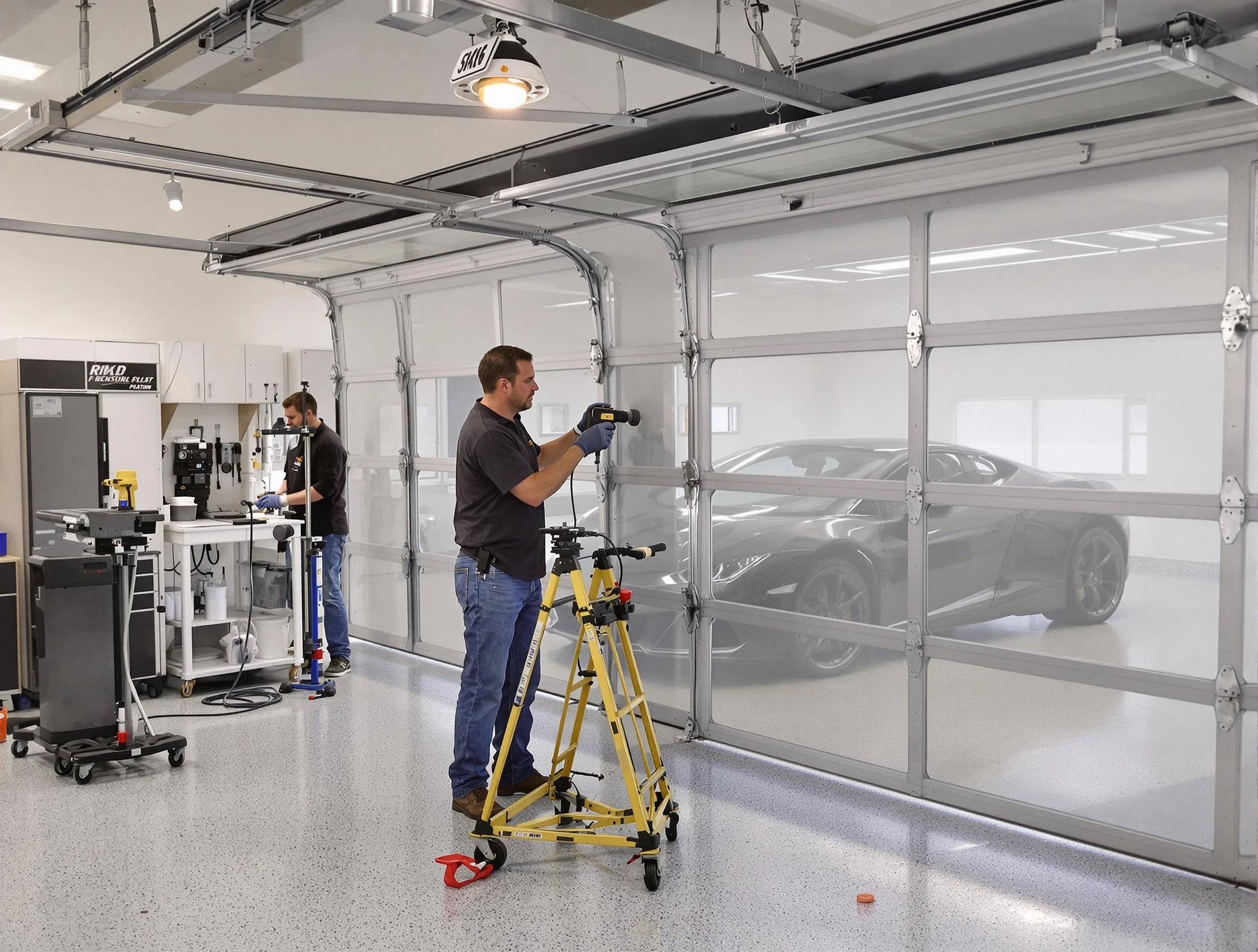 Garage Door Dents Repair in Belen