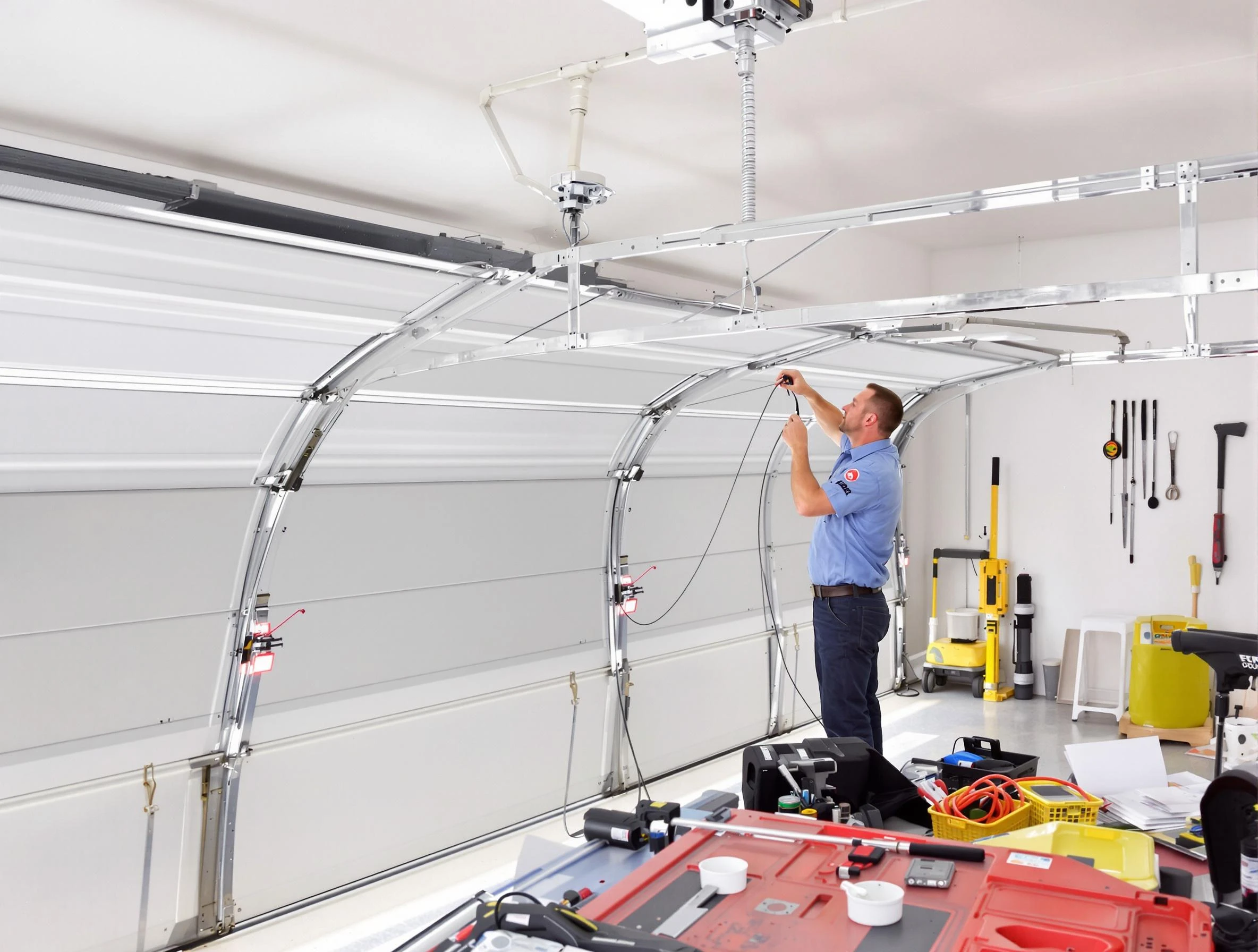 Garage door cable repair service by Belen Garage Door Repair in Belen