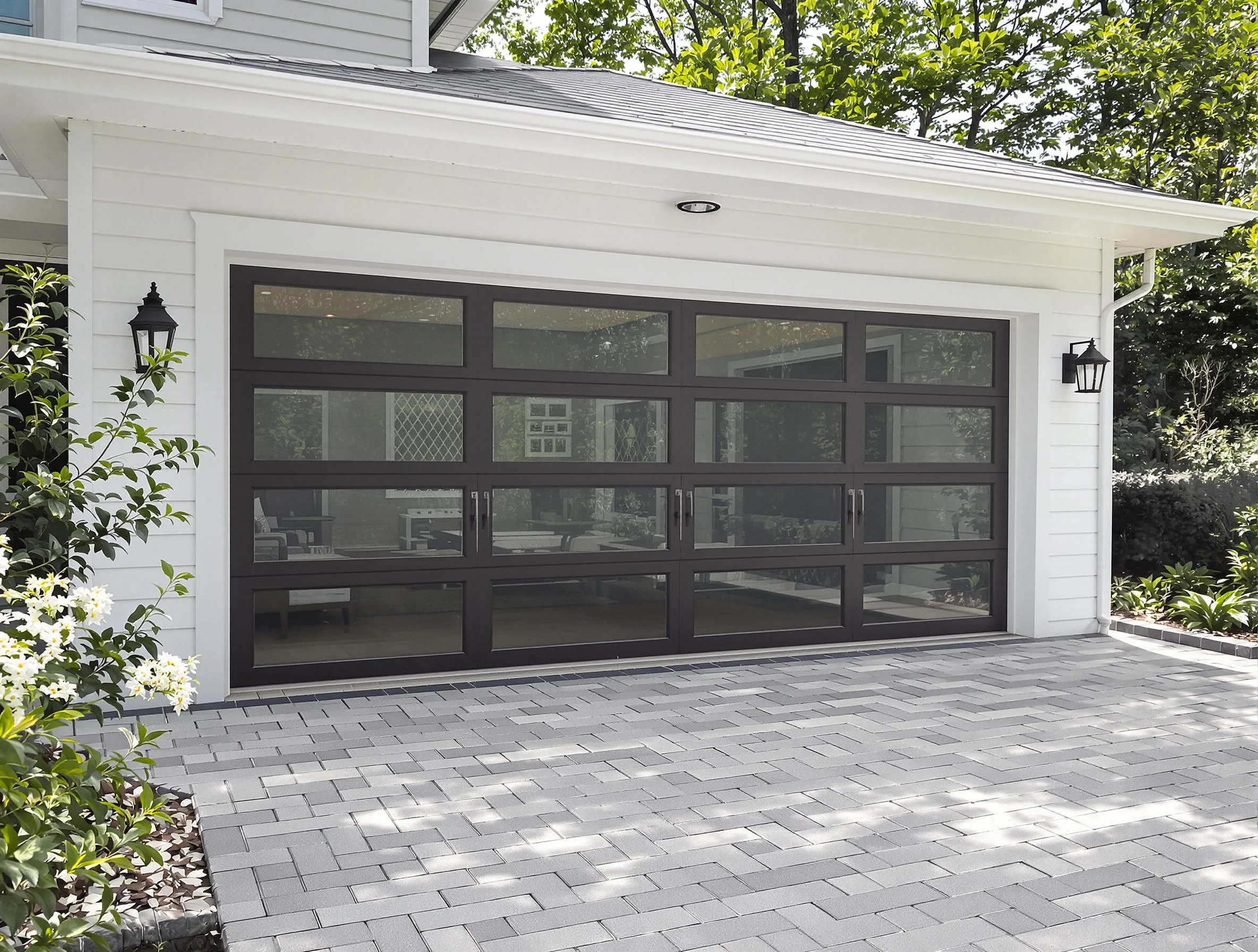 Belen Garage Door Repair design specialist presenting custom garage door options to Belen homeowner