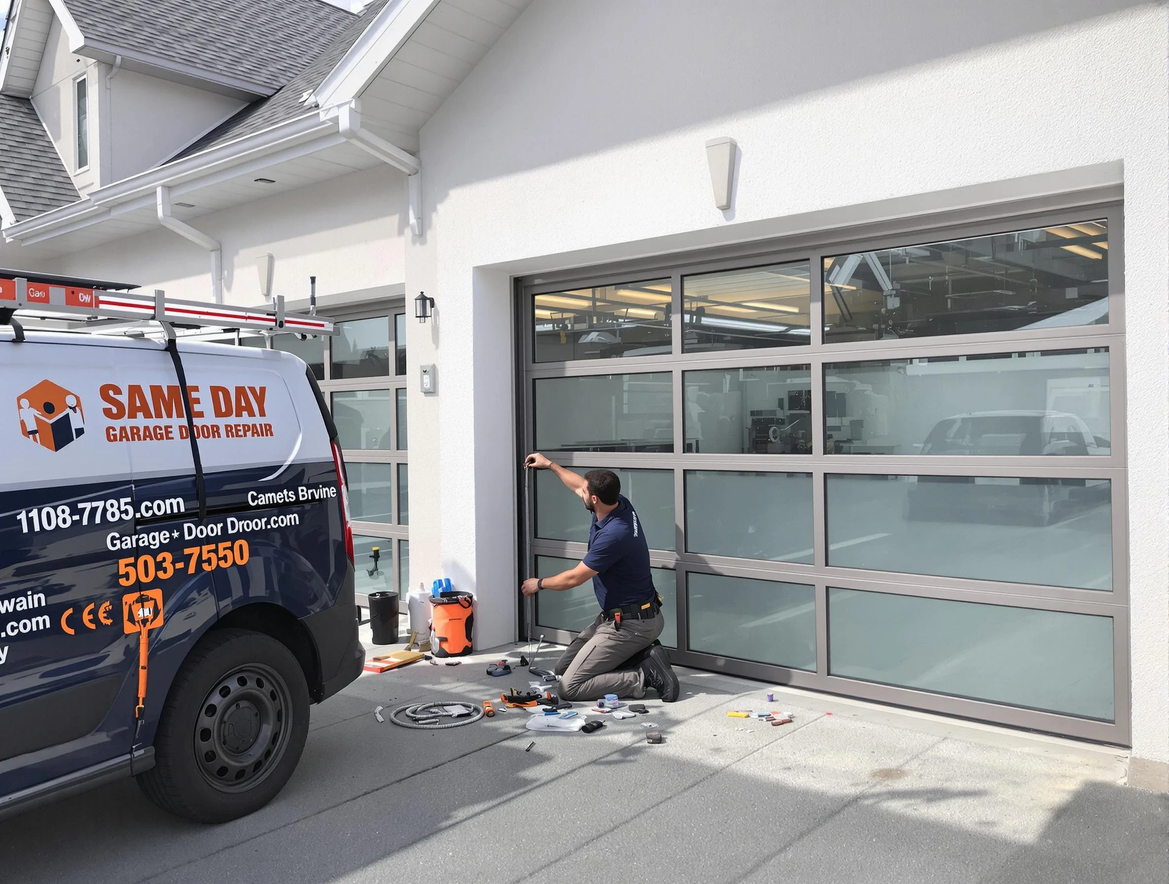 Same-day garage door repair service by Belen Garage Door Repair in Belen